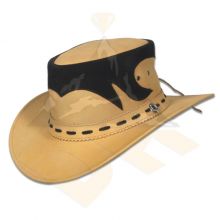 Beig Nubic Leather Hat